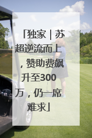 独家｜苏超逆流而上，赞助费飙升至300万，仍一席难求